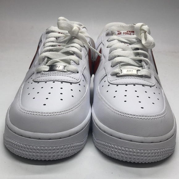 Women’s AirForce 1 ‘07 Flyease White/Orange DX5883-102 USED mark inside No Box - Picture 3 of 11